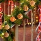 thumbnail image 4 of pstuiky Adornos para árbol de Navidad con purpurina encaje copos de nieve corazones mariposas colgantes adornos navideños., 4 of 6