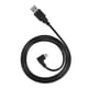 thumbnail image 5 of Cable Micro Usb, USB Macho A USB 2.0 Tipo-A Macho Ángulo Derecho Izquierdo Cable De Datos Micro Usb 2.1A Carga Rápida Para MP3 Mp4 Para Tabletas Para Teléfonos Móviles, 5 of 8