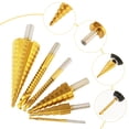 thumbnail image 3 of HSS Step Drill Bit, Durable  Drill Bit, High Hardness For Aluminum Thin Steel Plate, 3 of 8