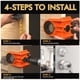 thumbnail image 5 of Kit de Instalación de Cerradura de Puerta, Plantilla para Cerradura de Puerta, Puertas de Madera, Kit para una Fácil Instalación Cerradura, Color Naranja., 5 of 5