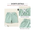 thumbnail image 6 of CARETOO Toddler Boy Clothes Summer Hooded Top Hoodies Shorts Casual Suits Little Kids Cotton Fabric, 6 of 8