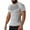 Mens T Shirts Silver, variant on Gym T Shirts for Men S-4X Plus Size Big & Tall Short Sleeve Crewneck Tees Tops Athletic Workout Stretchy Slim-Fit Pullover Muscle Tshirts
