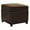 Dark Brown, variant on Pemberly Row Square Leather Storage Ottoman in Dark Brown
