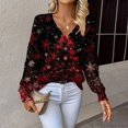 thumbnail image 1 of Chandails d'Automne Grande Taille pour Femmes Chandails de Noël pour Femmes 2025 Col Rond Vacances d'Hiver Mignons Pulls Vin, 1 of 7