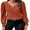 Caramel, variant on Zeagoo Women's Elegant Tops Lightweight V Neck Puff Long Sleeves Tunic Tops