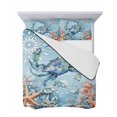 thumbnail image 7 of Blue Coastal Crab Twin XL Size Down Alternative Comforter, Lightweight Comforter Quilt Bedding Set with Pillow Shams Summer Beach Starfish Botanical All Seasons Bed Comforter Duvet Insert 68"x98", 7 of 7