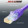 thumbnail image 6 of Cat 6 Ethernet Cable 75 Ft, 100% Pure Copper, Cat6 Cable LAN Cable, Internet Cable, Patch Cable and Network Cable - UTP (Purple) 75 Feet, 6 of 7