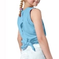 thumbnail image 4 of EHQJNJ Cute Tops for School Girls Solid Color Back Split Solid Color Vest for Kids Girls Tops, 4 of 8