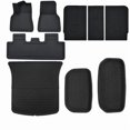 thumbnail image 1 of 3D All-Weather LHD RHD Striped Floor Mats for Tesla Model Y 5 Seat 2024 2021 2022 2023 Custom Fit XPE Car Trunk Mat Floor Liners, 1 of 7