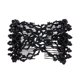thumbnail image 1 of Ruihfas Vintage Cuentas Flor de Cristal Fácil Elástico Doble Clips Peine para el Cabello Accesorios para el Cabello (Negro), 1 of 2