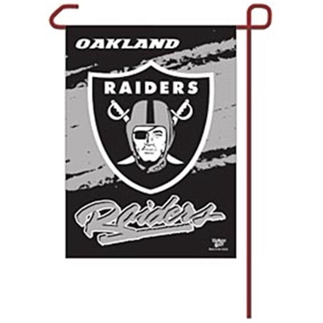 Drapeau Oakland Raiders 12x18 Style Jardin 2 Côtés