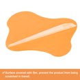 thumbnail image 4 of Unique Bargains 4pcs Acrylic Irregular Coaster, Creative Coaster Mug Pad Coffee Cup Coaster, Orange (7x6 Inch), 4 of 6