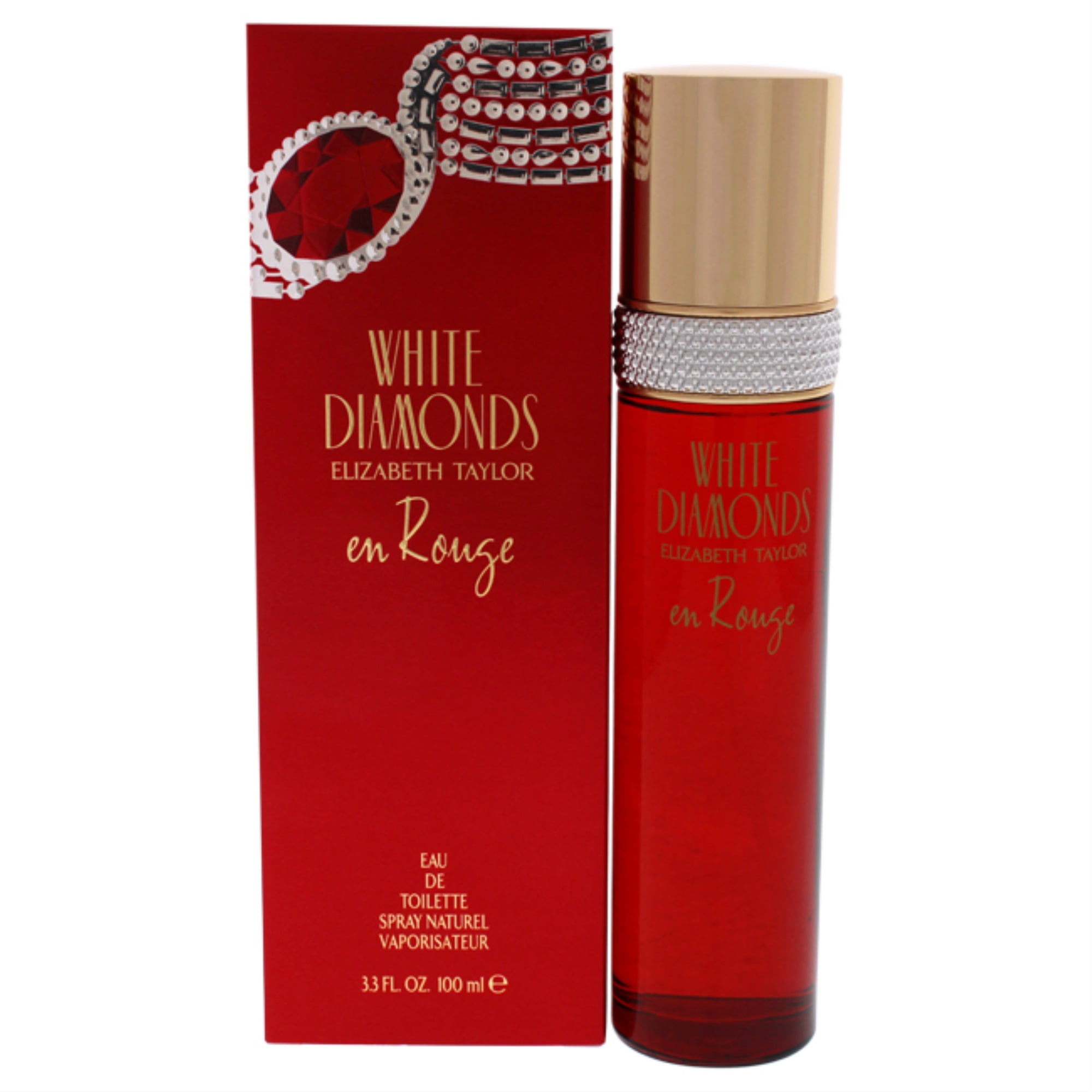 White Diamonds En Rouge by Elizabeth Taylor for Women - 3.3 oz EDT Spray