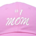 thumbnail image 2 of DALIX #1 Mom Hat Number One Mothers Day Gift Embroidered Baseball Cap in Light Pink, 2 of 6