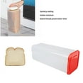 thumbnail image 4 of Bread Container, Plastic  Bread Storage Box for Bun, Bagel and Bread Loaf, Large Capacity Sealing Clear  Bread Dispenser with Lid for Home and Commercial Use, 4 of 7