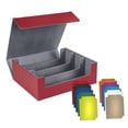 thumbnail image 3 of Caja de baraja de cartas coleccionables Hugo contenedor de almacenamiento de cartas de juego Rojo Forro Gris, 3 of 10