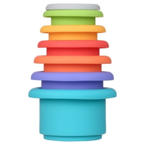 Nuby Soft Silicone Stacking Cups 7-Piece Set