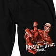 thumbnail image 2 of Attack On Titan Season 2 Colossal Titan Men's Black Sleep Pajama Shorts-Large, 2 of 5