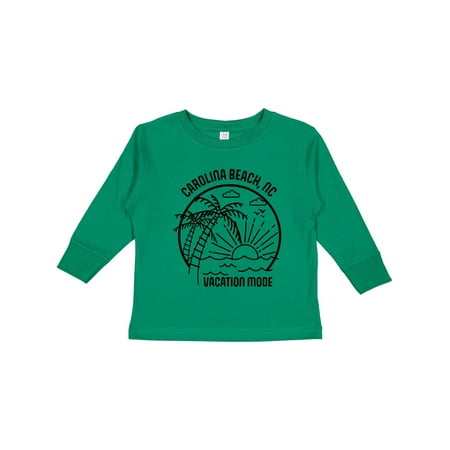 

Inktastic Summer Vacation Mode Carolina Beach North Carolina Boys or Girls Long Sleeve Toddler T-Shirt
