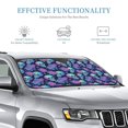 Bingfone starry sky Skull flower Car Windshield Sunshade,Sun Foldable