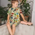 thumbnail image 4 of Fotbe Different Kind Of Guitars Pijama Estampada de 2 Piezas para Niños – Ropa de Dormir de Manga Corta Cómoda para Niños y Niñas, Camiseta y Shorts de Algodón-X-Large, 4 of 6