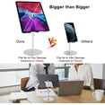 thumbnail image 2 of Support de Tablette, Grande Taille & Hauteur Réglable Support en Aluminium, Rotation 360° Support de Téléphone Tablette pour iPhone, iPad, Samsung Tab, Kindle (4-13 Pouces) (SilCPDD er) Argent, 2 of 7