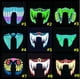 thumbnail image 3 of Máscara de fiesta LED con música brillante de nuevo estilo con sonido activo para bailar, montar a caballo, patinar y ir de fiesta (6#), 3 of 9