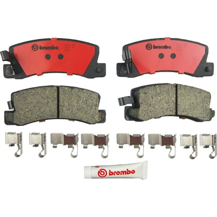 Brembo 90-91 Lexus ES250/92-99 ES300/98-99 Toyota Camry Rear Premium NAO Ceramic OE Equivalent Pad