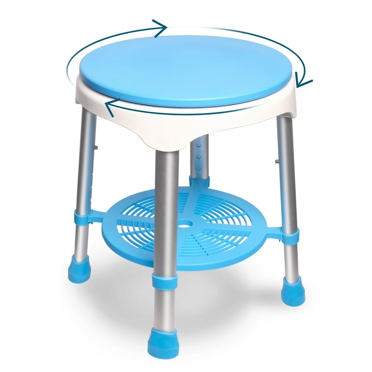 Swivel Shower Chair for Inside Shower 300lbs Tool Free Assembly