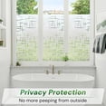 thumbnail image 2 of Window Film Privacy, Frosted Window film Cross Pattern Static Cling (45 x 200 cm), 2 of 4