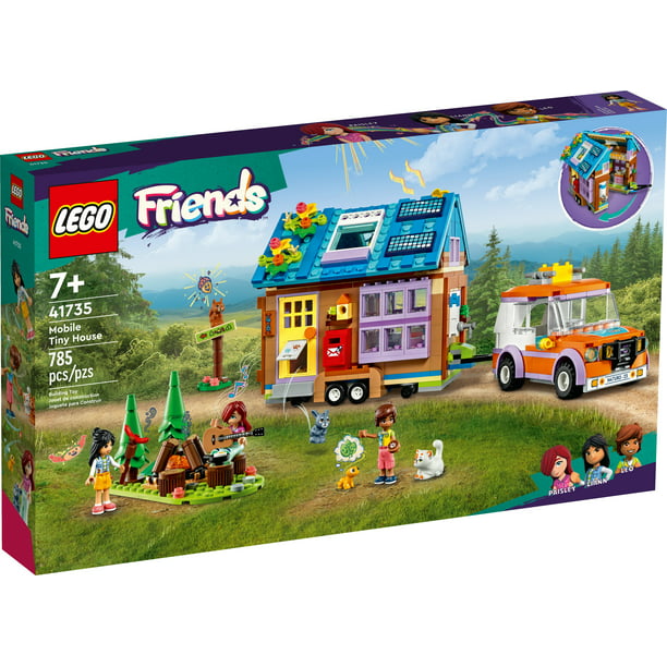 LEGO Friends Mobile House 41735, Forest Camping Pretend Play Set with Toy Car, Includes Leo & Liann Mini-Dolls, Gift Idea for Kids 7+ - Walmart.com