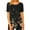 Multicolor, variant on WREESH Color Block Boat Neck T-Shirts for Women Loose Fit Summer Tops with Side Buttons Black