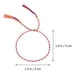 thumbnail image 4 of EeaseMX 12 pulseras tejidas a mano de estilo tibetano con cadena ajustable., 4 of 7