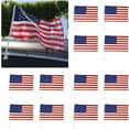 thumbnail image 4 of 12 Pack US American Patriotic Flag, Car & Window Clip, USA Flag, Decoration & Favors 17" x 12", 4 of 6