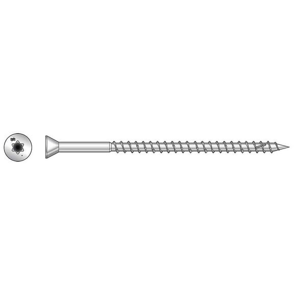 Simpson Strong-Tie T07300WP1 - #7 x 3" 316SS DWP Trim Head Screw T-15 1lb