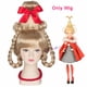 thumbnail image 3 of Disfraz de Cindy Lou Who para cosplay, capa con capucha roja, vestido a cuadros, peluca trenzada verde, disfraz de monstruo para cosplay, atuendo navideño para mujeres y niñas, 3 of 5