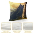 thumbnail image 4 of Chilfamy Mountain Range Rocks Grass Pillow Covers for Couch Sofa Indoor Outdoor Throw Pillow Cover 1PC 12x12in, 4 of 5