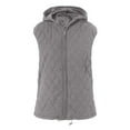 thumbnail image 6 of Karoyedx Puffer Coat for Women Puffer Vest Women Winter Warm Quilted Sleeveless Jackets with Pockets Fall Fashion Zip Up Puffy Coat Outerwear Grey Size,L, 6 of 6