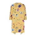 thumbnail image 3 of SELONE Long Cardigan Sweaters for Women Long Sleeve Plus Size Tunic Open Front Cardigans Without Hoodie Flowers Lightweight Beach Vacation Wear Yellow S, 3 of 5