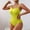 Yellow, variant on Women's Seamless Shapewear Bodysuit Tummy Control Body Shaper Waist Defining Body Suit,Size S-3XL