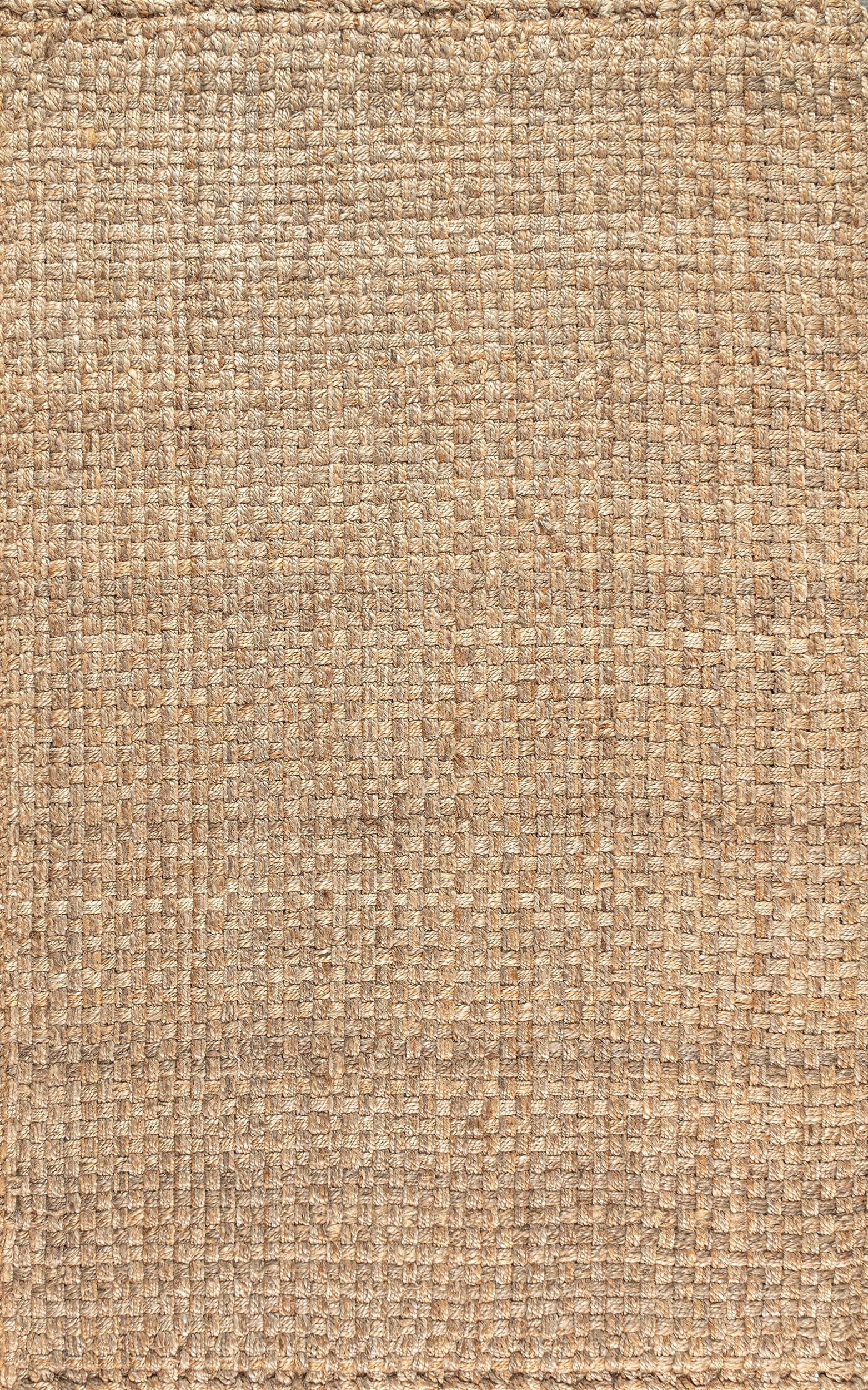 JONATHAN Y NATURAL FIBER 3 x 5 Area Rug, Estera Hand Woven Boucle Chunky Jute - Natural, NFR102A-3