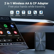 Ottocast U2-X Pro Wireless CarPlay Android Auto Car Adapter 2 in 1 for Wired CarPlay Cars Boyfriend Fathers Mothers Day gift