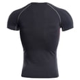 thumbnail image 3 of Men's Tight-Fitting Sports Tee Tops Running Sports Short-Sleeved Large Size T-Shirt Tops, 3 of 7