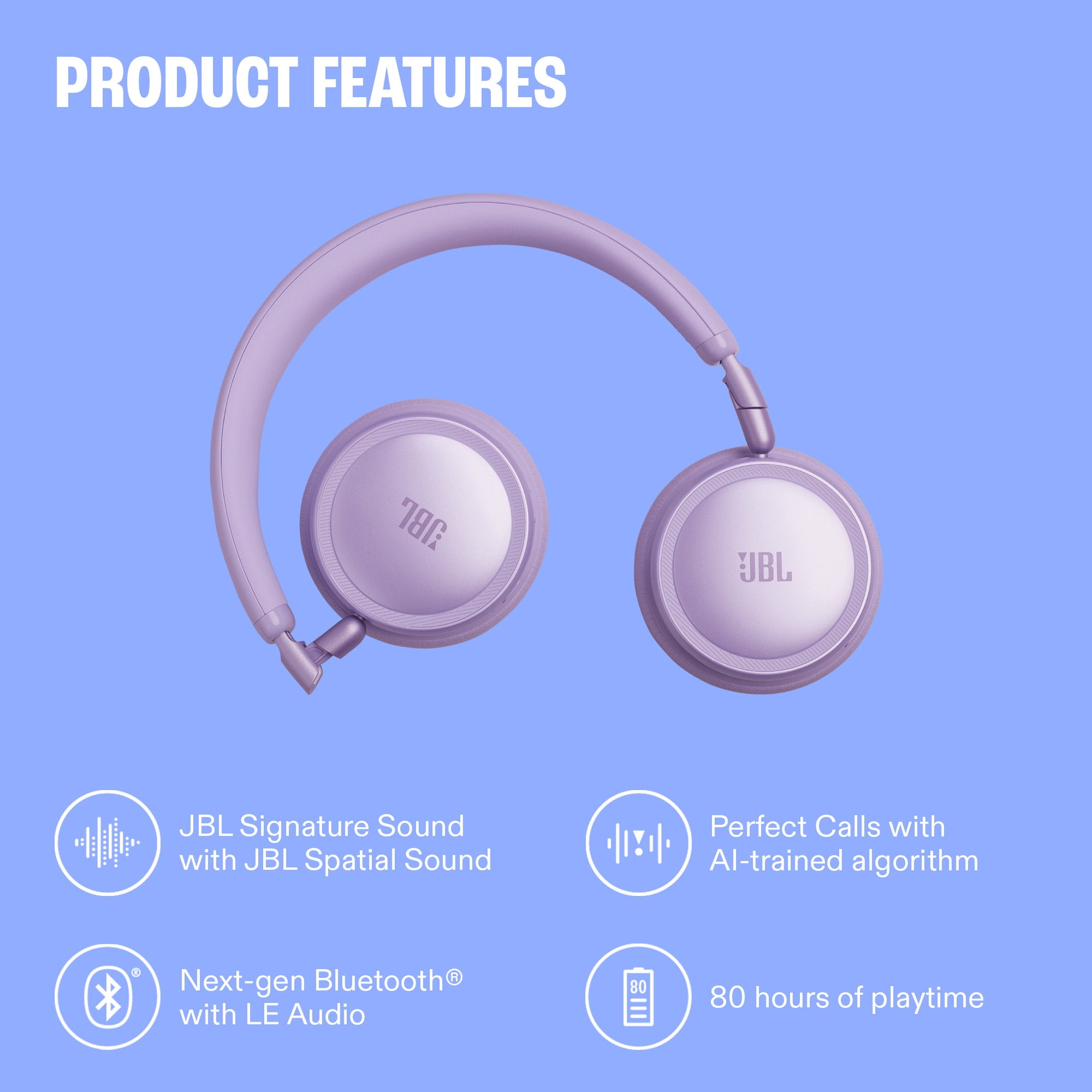 JBL Live 680NC - Wireless on-ear Noise Cancelling headphones - Black thumbnail 4