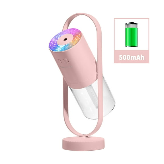 Oggfader Humidifiers for Bedroom Wireless Humidifier 360 Rotary Make up Atomization USB Charging Projection Lamp
