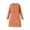 Orange, variant on Wilark Girls Ribbed Dresses Size 10-12, Long Sleeve Soft Knit Slim Fit Casual Stretch Fall Midi Dresses for Kids Wine