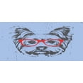 thumbnail image 4 of Yorkie Piggy Bank, Yorkshire Terrier Portrait Red Nerd Glasses Tainted Backdrop Animal, Ceramic Coin Bank Money Box for Cash Saving, 3.6" X 3.2", Pale Blue Grey Vermilion, by Ambesonne, 4 of 4