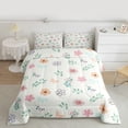 thumbnail image 2 of Homewish Teens Girls Floral Butterflies Full Size Comforter Sets 3-Piece,Chic Flowers Bedding Comforter Set,Spring Garden Lightweight Bedding Sets,Breathable Home Decor,Reversible, 2 of 8