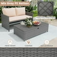 thumbnail image 6 of Costway 2 PCS Patio Loveseat with 31 Gal Multifunctional Storage Ottoman and Soft Cushions, 6 of 10