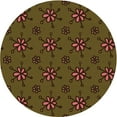 thumbnail image 1 of Ahgly Company Indoor Round Patterned Bakers Brown Area Rugs, 8' Round, 1 of 1